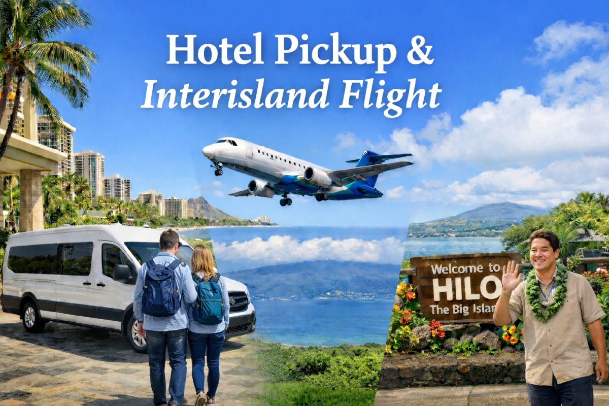 Hotel Pickup & Interisland Flight 