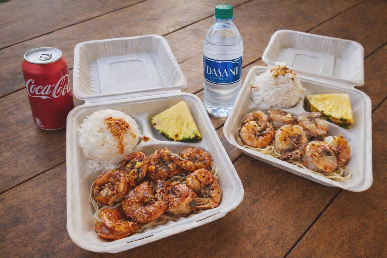 Famous Garlic Shrimp Lunch Plate 