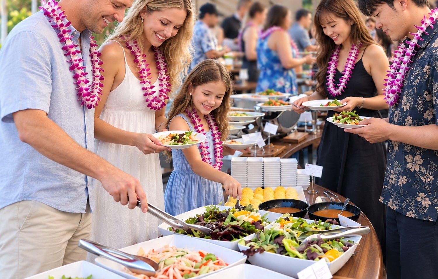 Hawaiian Luau Buffet (General admission  & VIP tickets only)