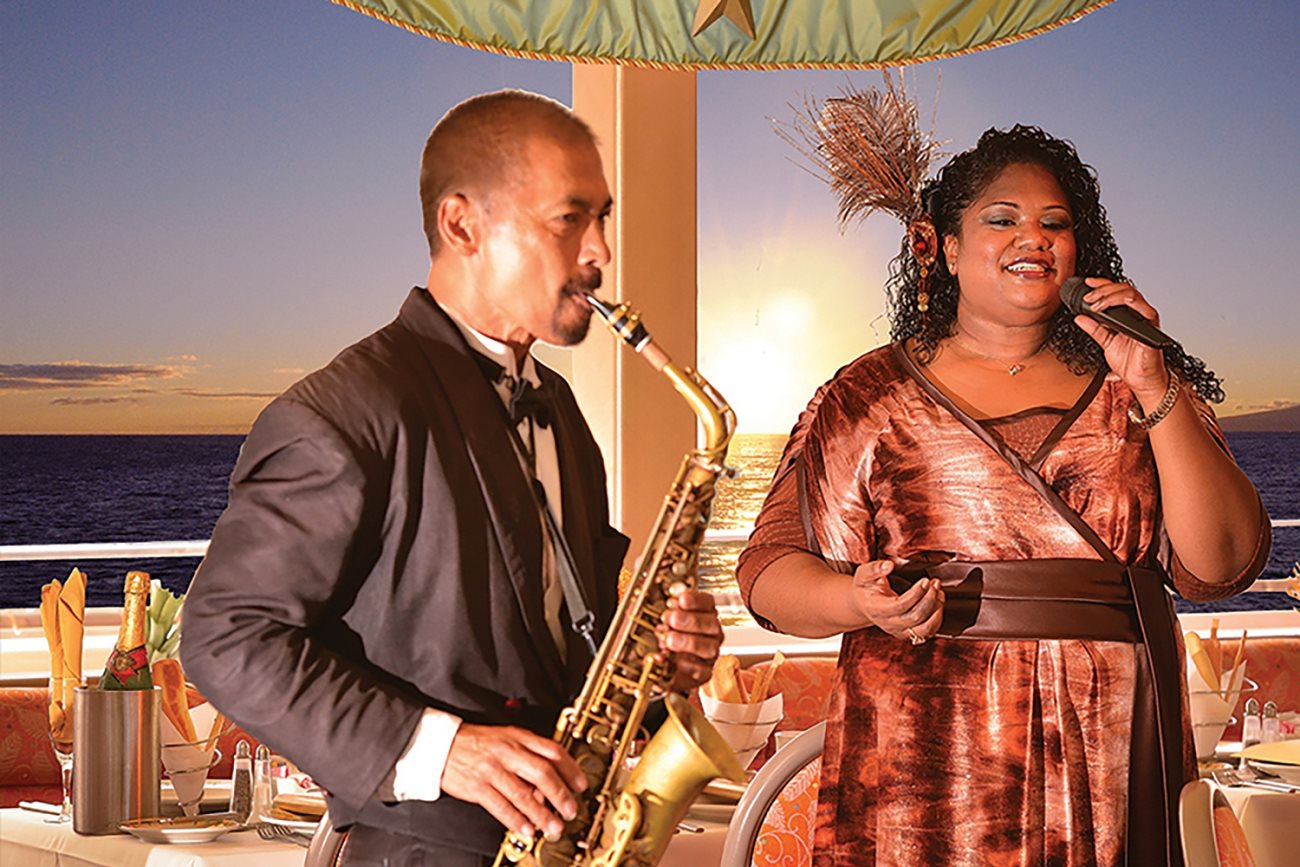 Live Hawaiian music and jazz in the Super Nova Ballroom