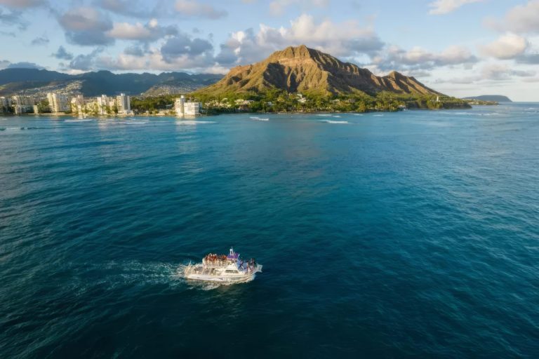 Waikiki and Diamond Head from the water