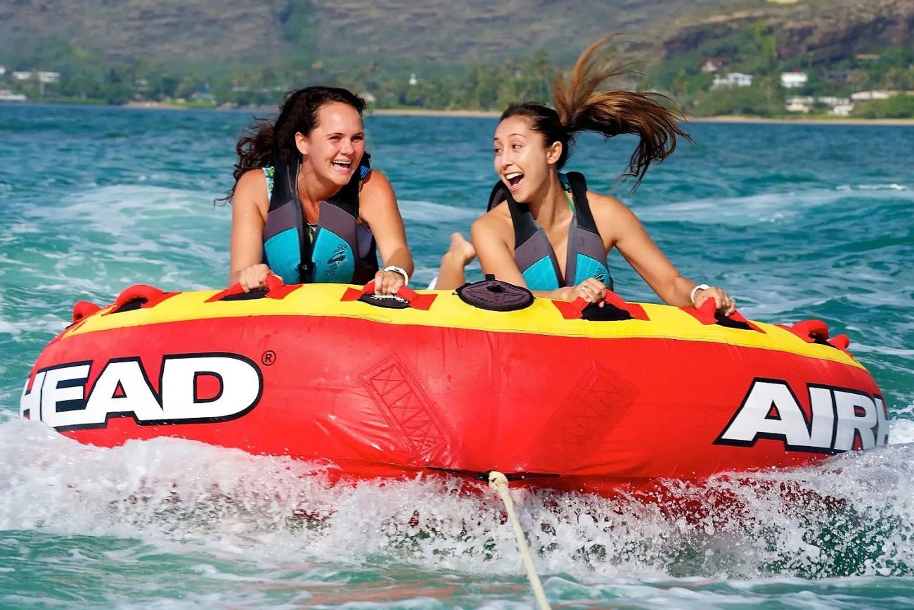 Bumper tube ride on Maunalua Bay